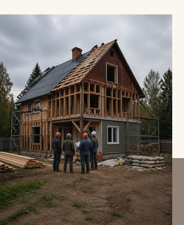Реконструкция дачного дома в Топках под ключ с проектом