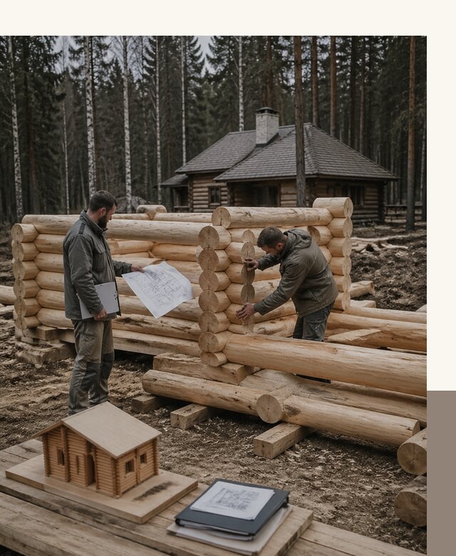 Проектирование и строительство домов из бревна в Топках
